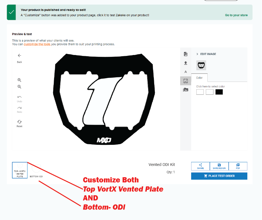 VortX Vented Plate System- ODI