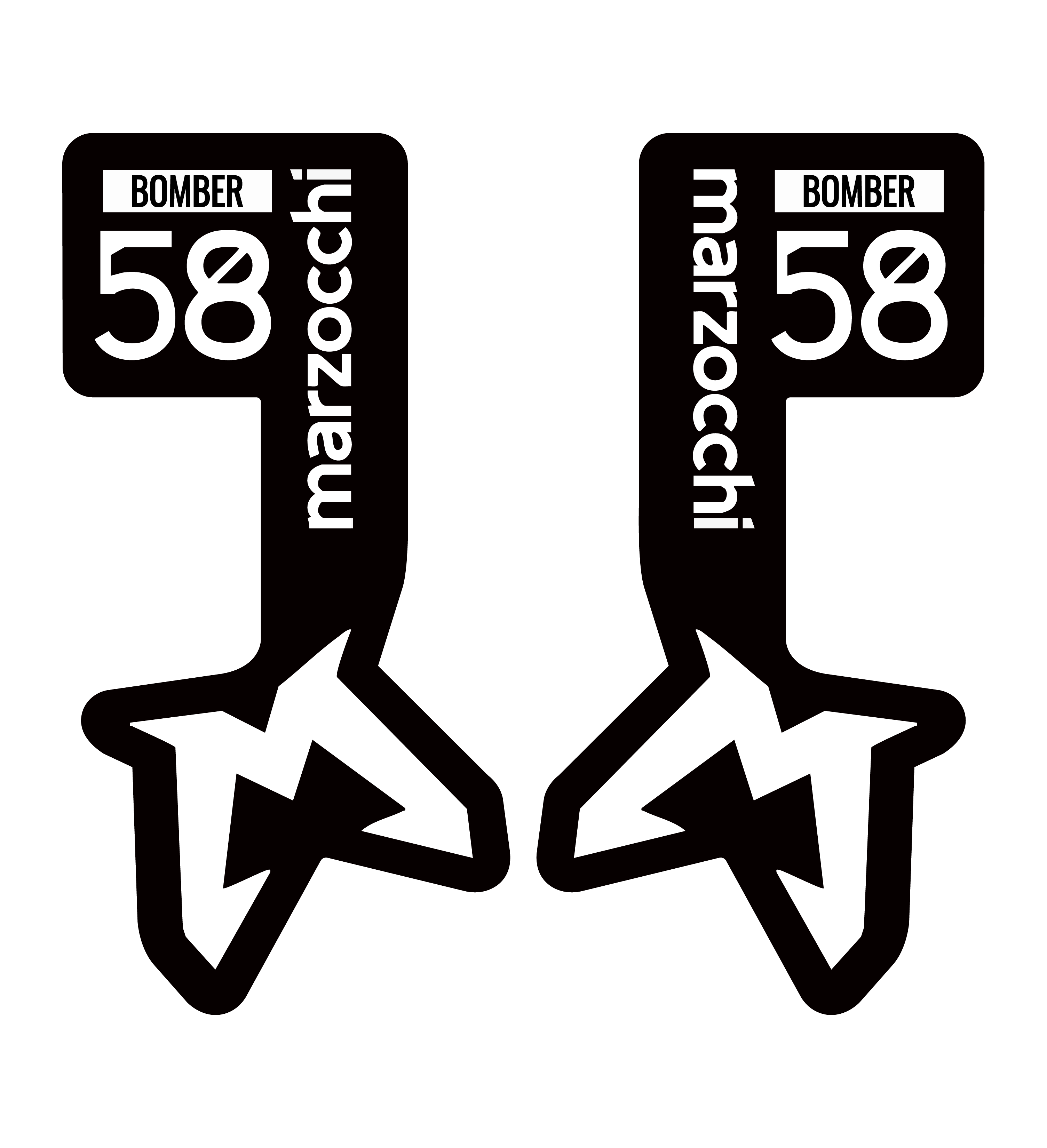 Marzocchi Bomber 58 Decal 2